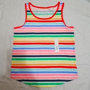 Colorful Striped Tank Top Size 10
